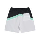 Rhude Shorts Color Matching Alphabet Casual Sports Mesh Shorts Elastic Beach Pants