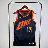 NBA Jerseys 24 season, Thunder, City 13, George