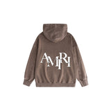 Amiri washed hoodie colorful overlapping letter printing