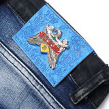Mens Fashion Jeans Blue and black color scheme 3538#