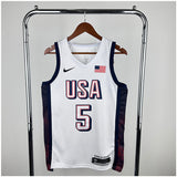 NBA Jerseys 24 Olympics, Team USA, White 5, Edwards