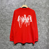 Amiri long sleeve shirts chain letter printing