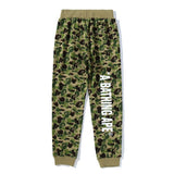 Bathing Ape Pant Spring Brand Ape Man Head Print Camouflage Men's and Women's Shark Casual Pants