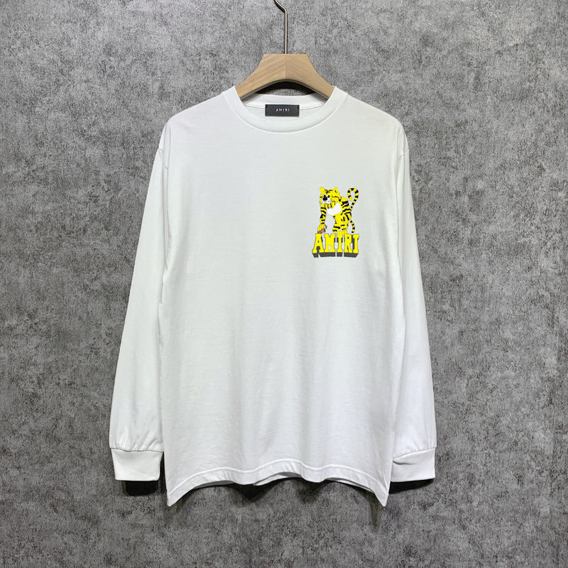 Amiri long sleeve shirts tiger printing