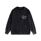 Amiri washed sweatshirt letter-filled printing washed and distressed