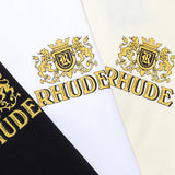Rhude T Shirt Wheat Ear Badge Short Sleeve T-Shirt