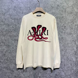 Amiri long sleeve shirts new font cobra printing