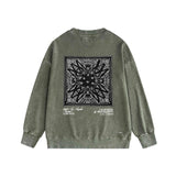Amiri washed sweatshirt simple standard square scarf printing washed and distressed