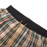 Rhude Shorts Casual Sports Mesh Checked Shorts Elastic Beach Pants