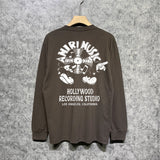 Amiri long sleeve shirts note fan printing
