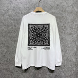 Amiri long sleeve shirts simple standard square scarf printing