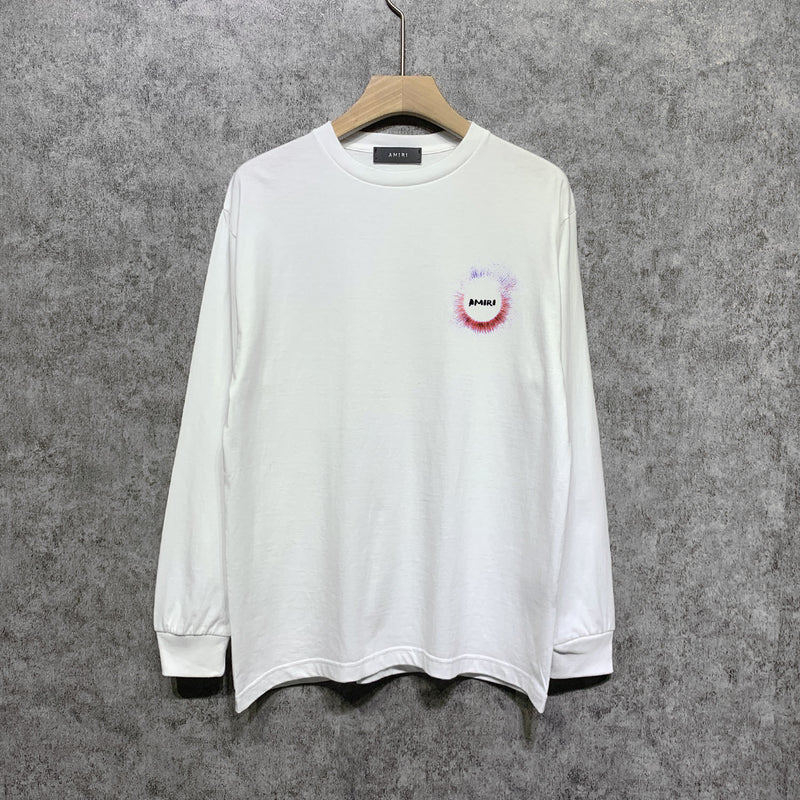 Amiri long sleeve shirts splash color ring printing