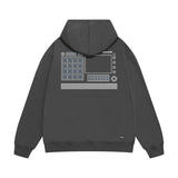 Amiri hoodie tv channel shape printing