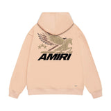 Amiri hoodie mottled pegasus print