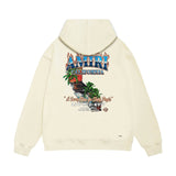 Amiri hoodie flame island print