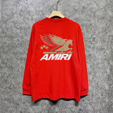 Amiri long sleeve shirts mottled pegasus printing