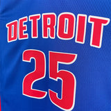 NBA Jerseys 23, Pistons, away, No. 25 Blue, Rose