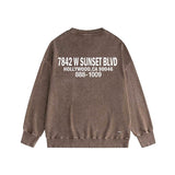Amiri washed sweatshirt smoke gray wolf printing washed and distressed