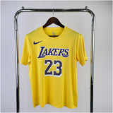NBA Jerseys Lakers, yellow 23, quick-drying short sleeves