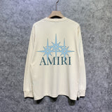 Amiri long sleeve shirts bone crack star printing