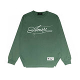 Amiri long sleeve shirts needlework letterprinting