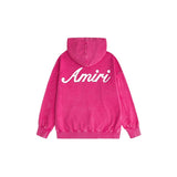 Amiri washed hoodie new font printing