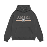 Amiri hoodie colorfulletter horizontal strip printing
