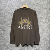 Amiri long sleeve shirts bone crack star printing