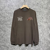 Amiri long sleeve shirts letter tiger printing