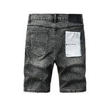 purple brand denim shorts