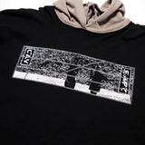 C.e hoodie autumn winter c.e patch color block terry hooded sweatshirt