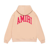 Amiri hoodie red letter bevel letterprinting