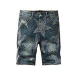 purple brand denim shorts