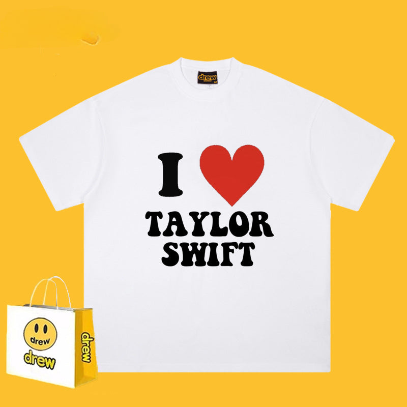 Drew T Shirts Cotton Short Sleeve Printed T