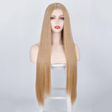 Women's Wigs Long Straight Hair Small Lace Wig Lace Chemical Fiber Lace Headgear Lace Wigs