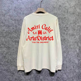 Amiri long sleeve shirts la limited art word printing
