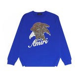 Amiri long sleeve shirts brown eagle printing