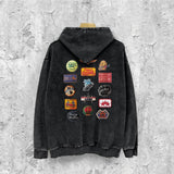 Amiri washed hoodie multi-chapter distressed printing