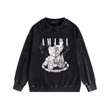 Amiri washed sweatshirt made old teddy bear print washed old