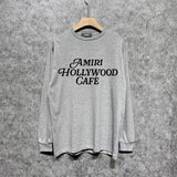 Amiri long sleeve shirts hollywood font printing