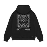 Amiri hoodie simple logo square sleeve print