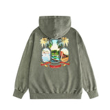 Amiri washed hoodie mirrored distressed printing