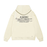 Amiri hoodie hollywood art word printing