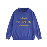 Amiri washed sweatshirt pegasus printing washed and distressed