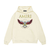 Amiri hoodie five-pointed star flying eagle print