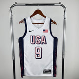 NBA Jerseys 24, Team USA, White 9, Halliburton