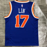 NBA Jerseys, Knicks, Blue 17, Jeremy Lin