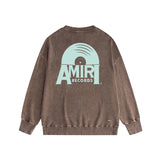 Amiri washed sweatshirt large radar printing washed and distressed