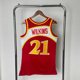 NBA Jerseys MN Hot Pressed Retro Jersey SW Eagles 8586 Season, Red No. 21, Wilkins