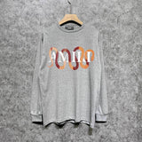Amiri long sleeve shirts gold snake print